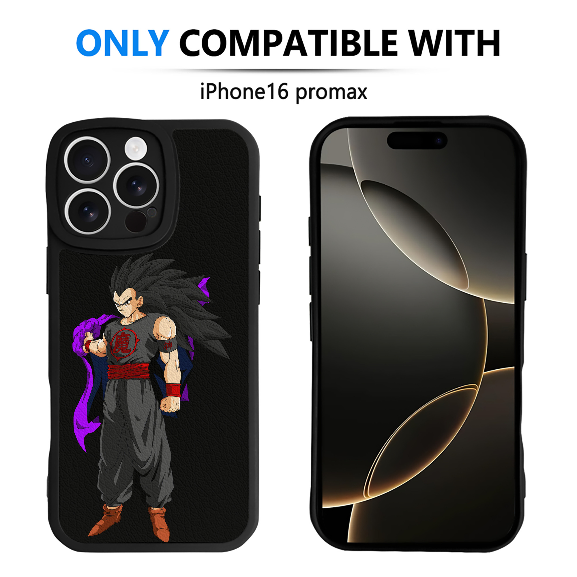 （画像用） ドラゴンボール ベジータ四世（Bejīta Yonsei）DRAGON BALL Vegeta IV 【iPhone 16シリーズ対応】シリコンスマホケース（レザー調） 材質：シリコン